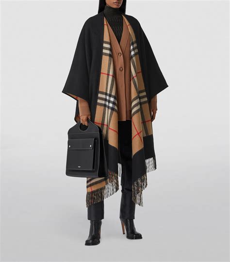 burberry jacke grün|Burberry cashmere cape jacket.